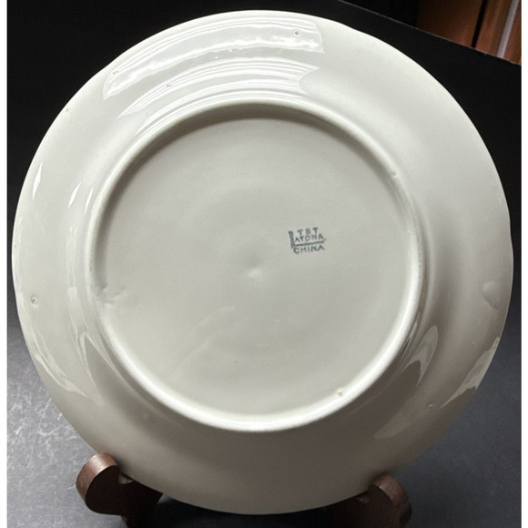 Old Latona Taylor Smith Taylor Hand Painted Plate Deer Rack Landscape Signed - Picture 7 of 13